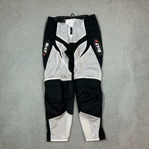 BILT RIDING MOTOCROSS PANTS BLACK WHITE MENS SIZE 34 MESH NEVER WORN NWOT